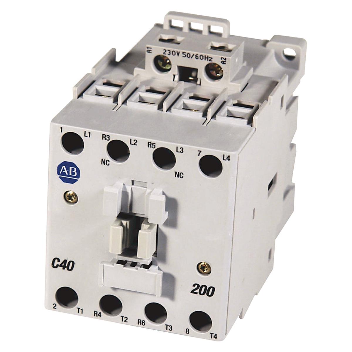 100-C43D00 – Allen-Bradley 43A 3-Pole IEC Contactor 110V Coil Motor Control
