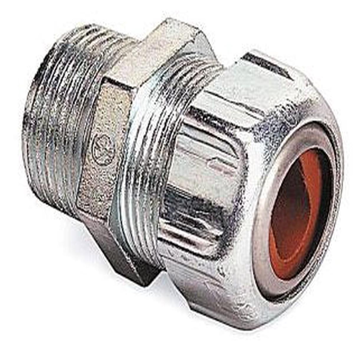 2446 – Thomas & Betts 1-1/4″ Liquidtight Connector for Oval Cable, NPT Thread, UL Listed