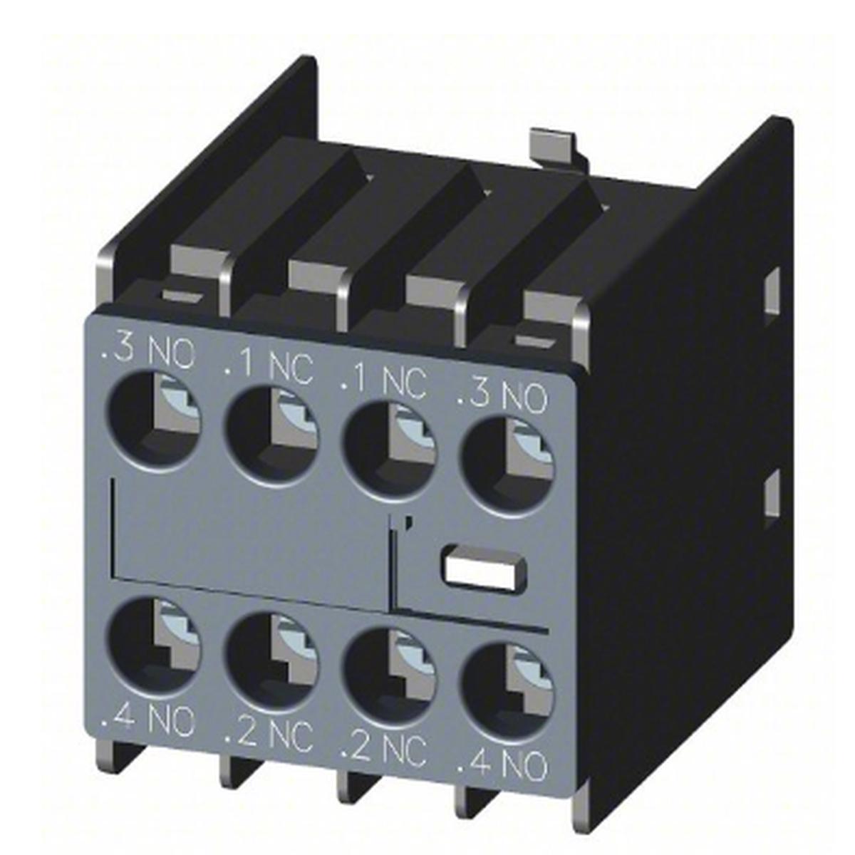3RH1911-1HA12 – Siemens 4-Pole Auxiliary Switch Block 1NO+2NC Screw Terminal for Motor Contactors