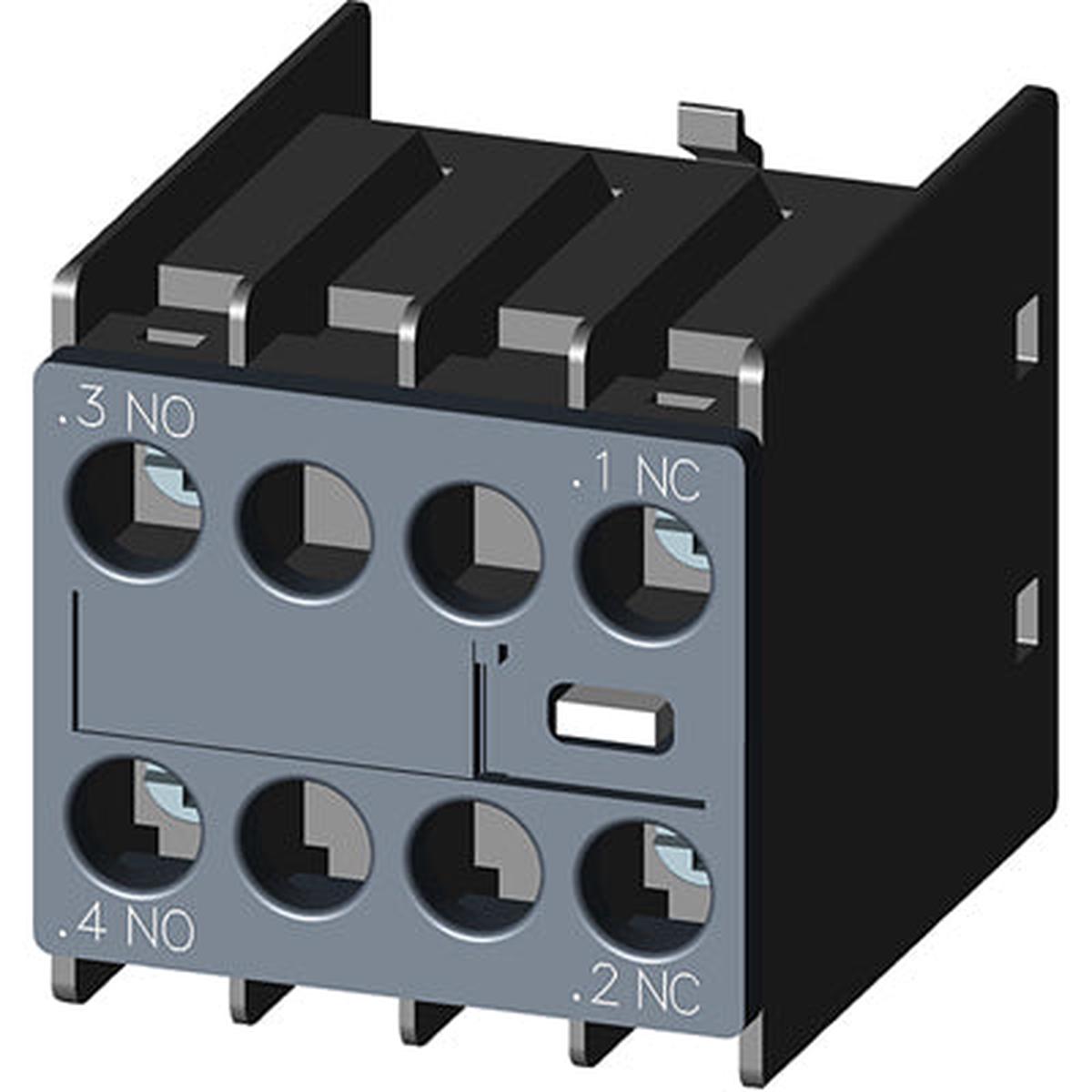 3RH29111NF11 – Siemens SIRIUS Auxiliary Switch Block 1NO+1NC for S00 & S0 Contactors