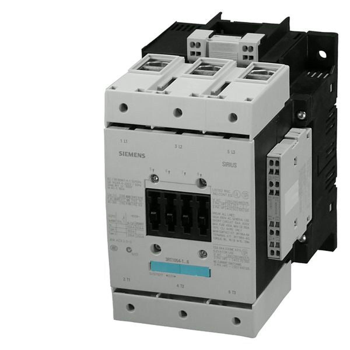 3RT1054-3AP36 – Siemens 3-Pole Motor Contactor 115A AC-3 55kW 220-240V AC/DC Coil Size S6