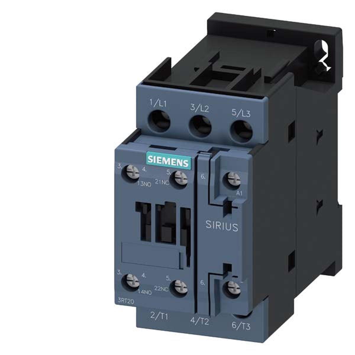 3RT2027-1AG60 – Siemens Sirius 32A 3-Pole 600V Motor Contactor 100V AC Coil