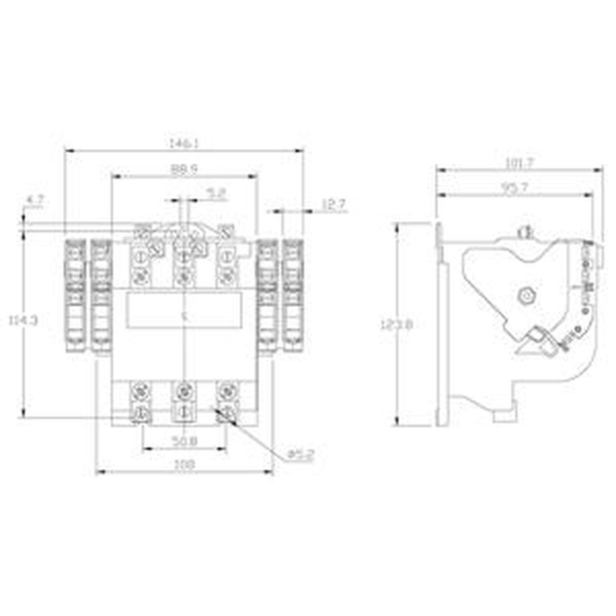 40FP32AF – Siemens 45A 3 Pole 120VAC NEMA Contactor Size 2