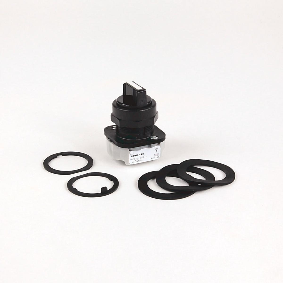 800H-HR2 – Allen-Bradley 30 mm Selector Switch 2 Position Maintained White Insert