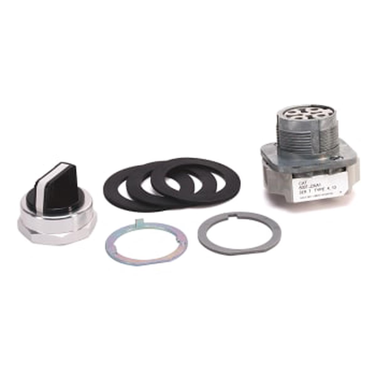 800TJ2KA1B – Allen-Bradley 30mm 3-Position Selector Switch, 2NO-2NC Contacts, Maintained, Standard Knob