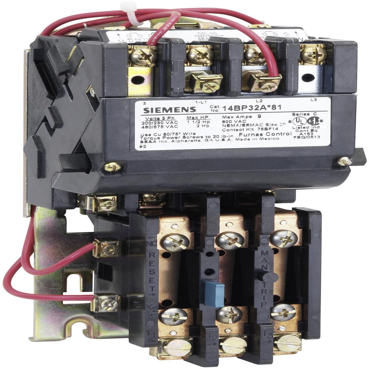 8536SFO1H10SV02 – Square D 135A 600V 3-Pole NEMA Size 4 Motor Starter