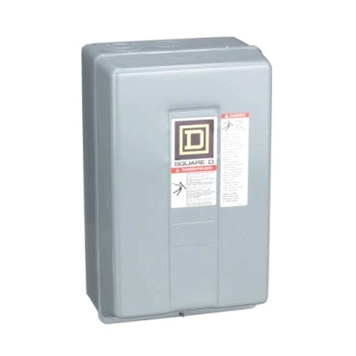 8903LXG80V04 – Square D 600V 3P 30A 8 Pole Mechanically Held Lighting Contactor NEMA 1