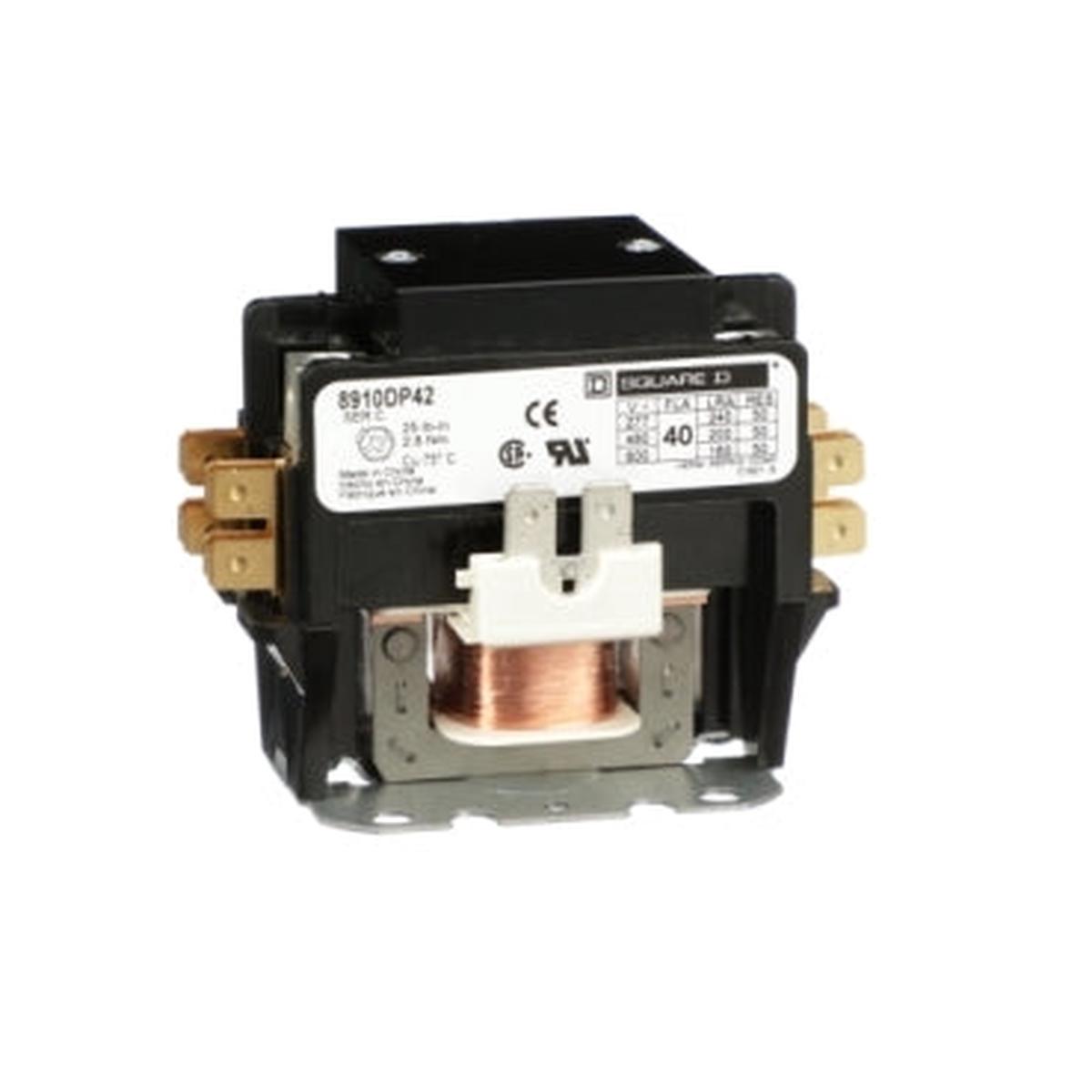8910DP42V06 – Square D 40A 2 Pole Definite Purpose Contactor 600VAC Class 8910