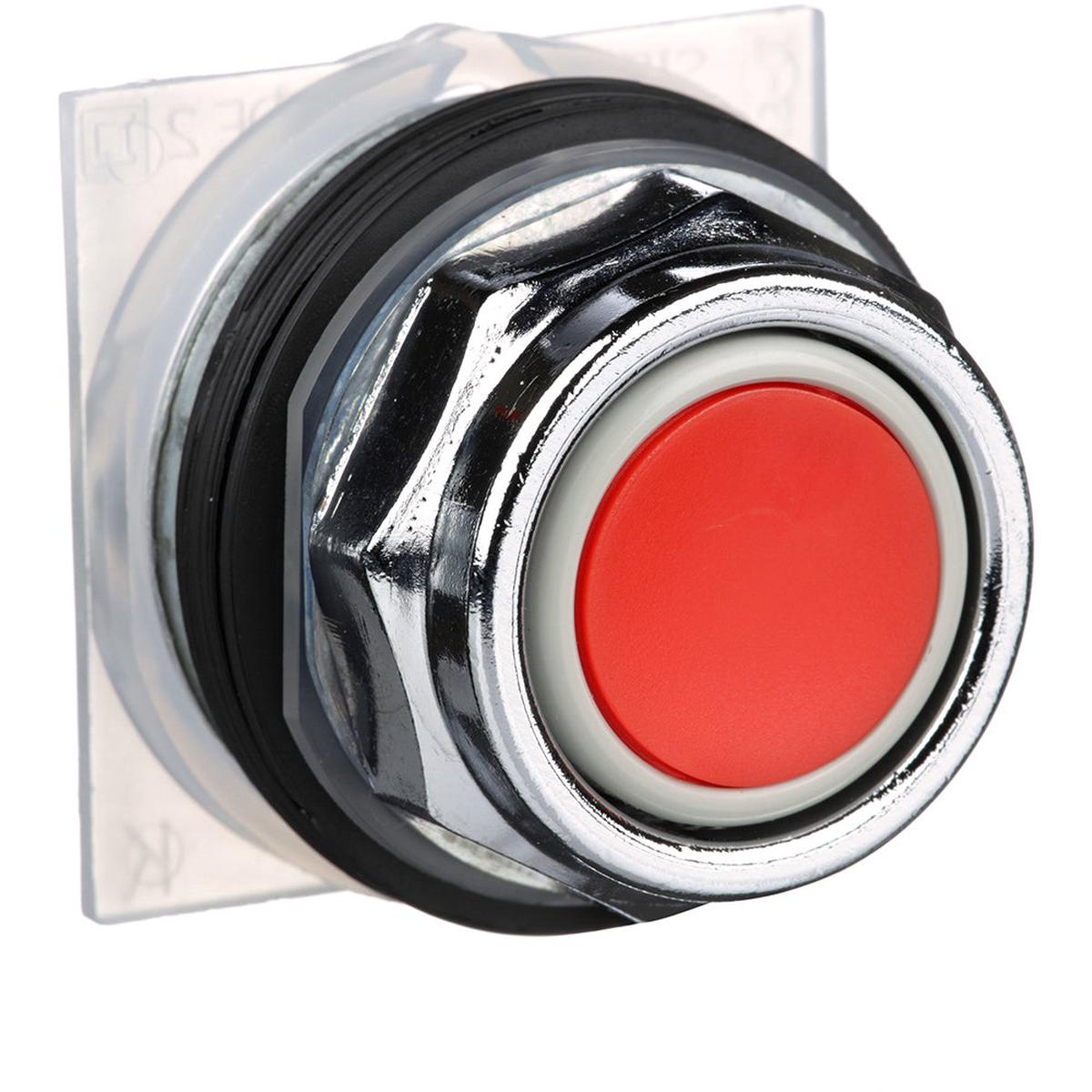 9001KR1R – Square D 30mm Red Push Button Operator 600V 10A Momentary Full Guarded Harmony Series