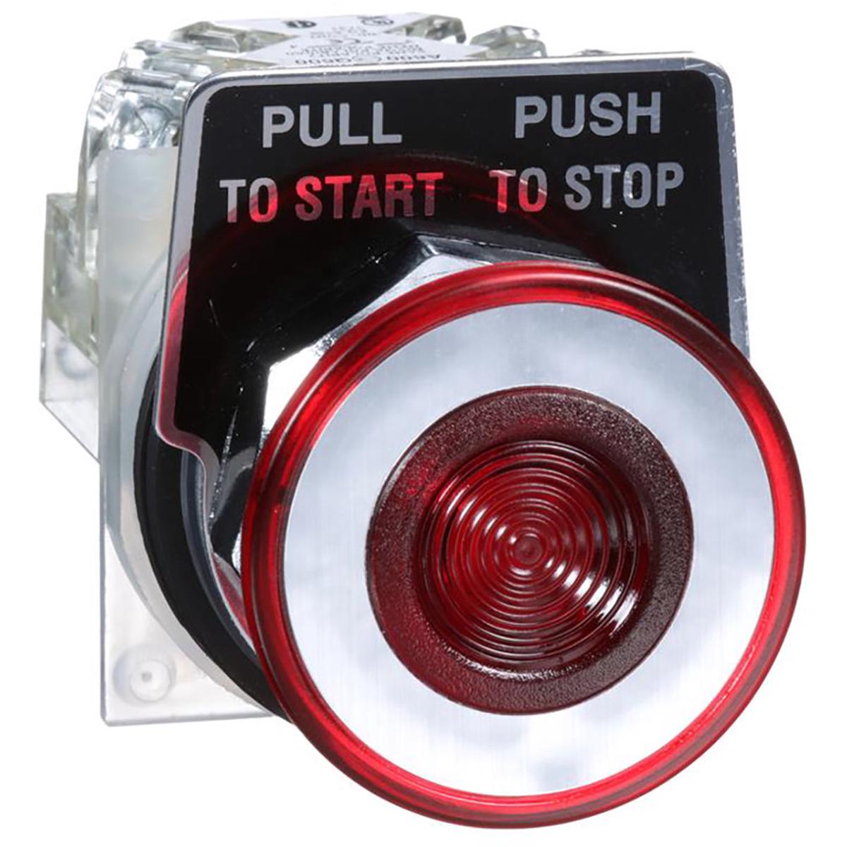 9001KR9RH13 – Square D 30mm Push-Pull Maintained Push Button 600VAC 10A 1NO 1NC