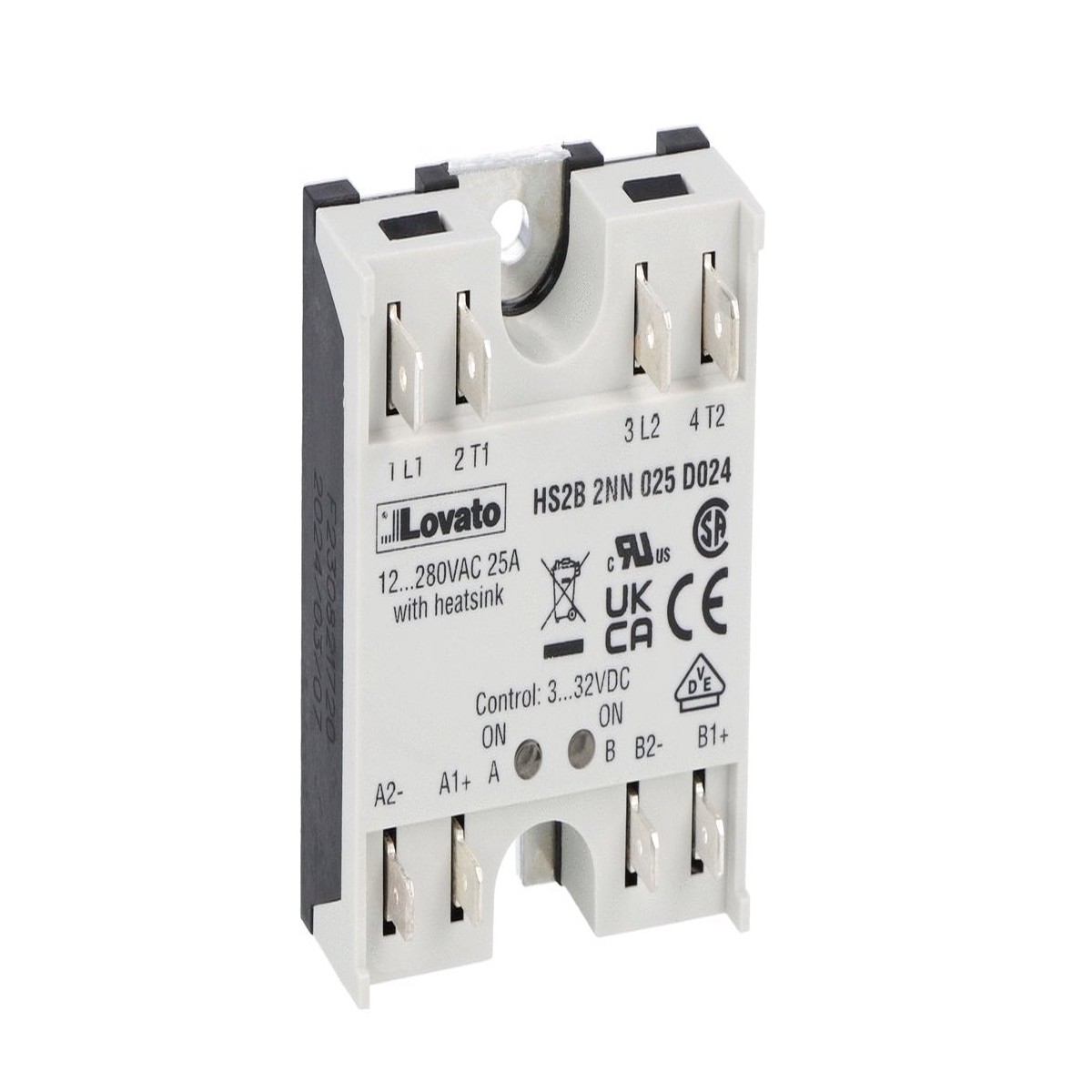 Lovato Electric Hockey Puck, two-phase – HS2B2NN025D024