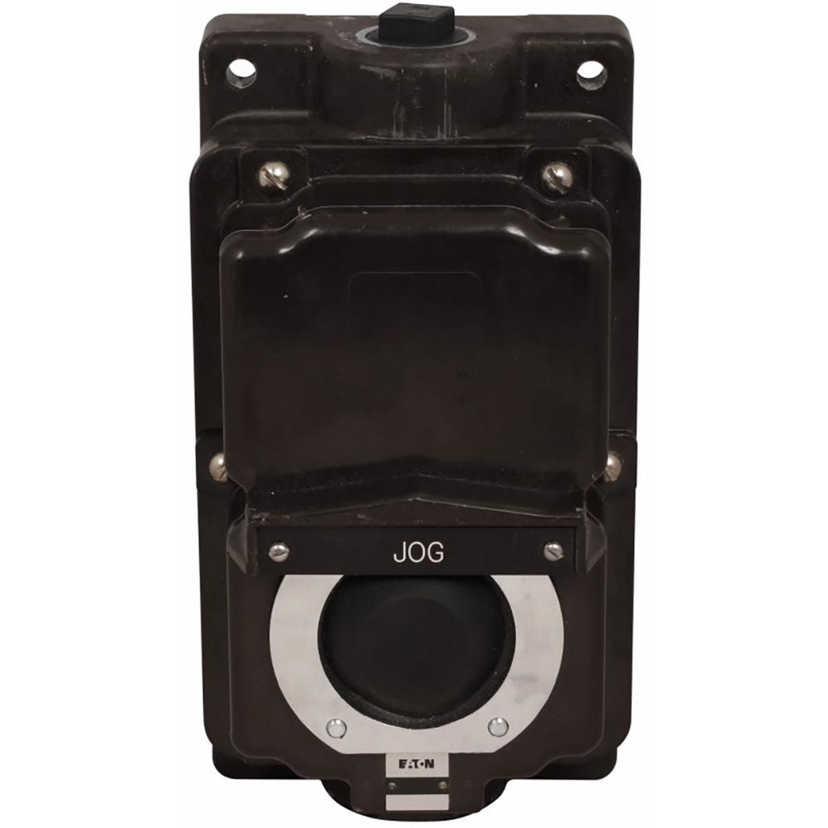 10250H4239 – Eaton 10250T 30.5mm Heavy-Duty Pushbutton, NEMA 3/4/4X, 1NC, Surface Mount, Black Actuator