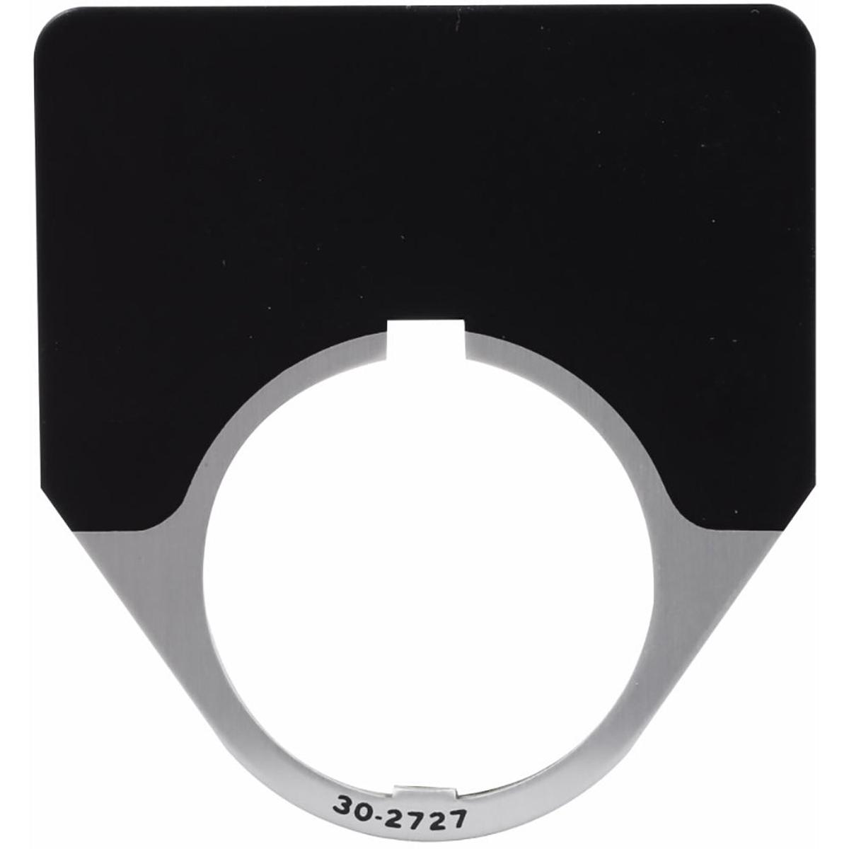 10250TJ36 – Cutler Hammer 10250T Series 1/2 Round Pushbutton Legend Plate Black Field White Lettering