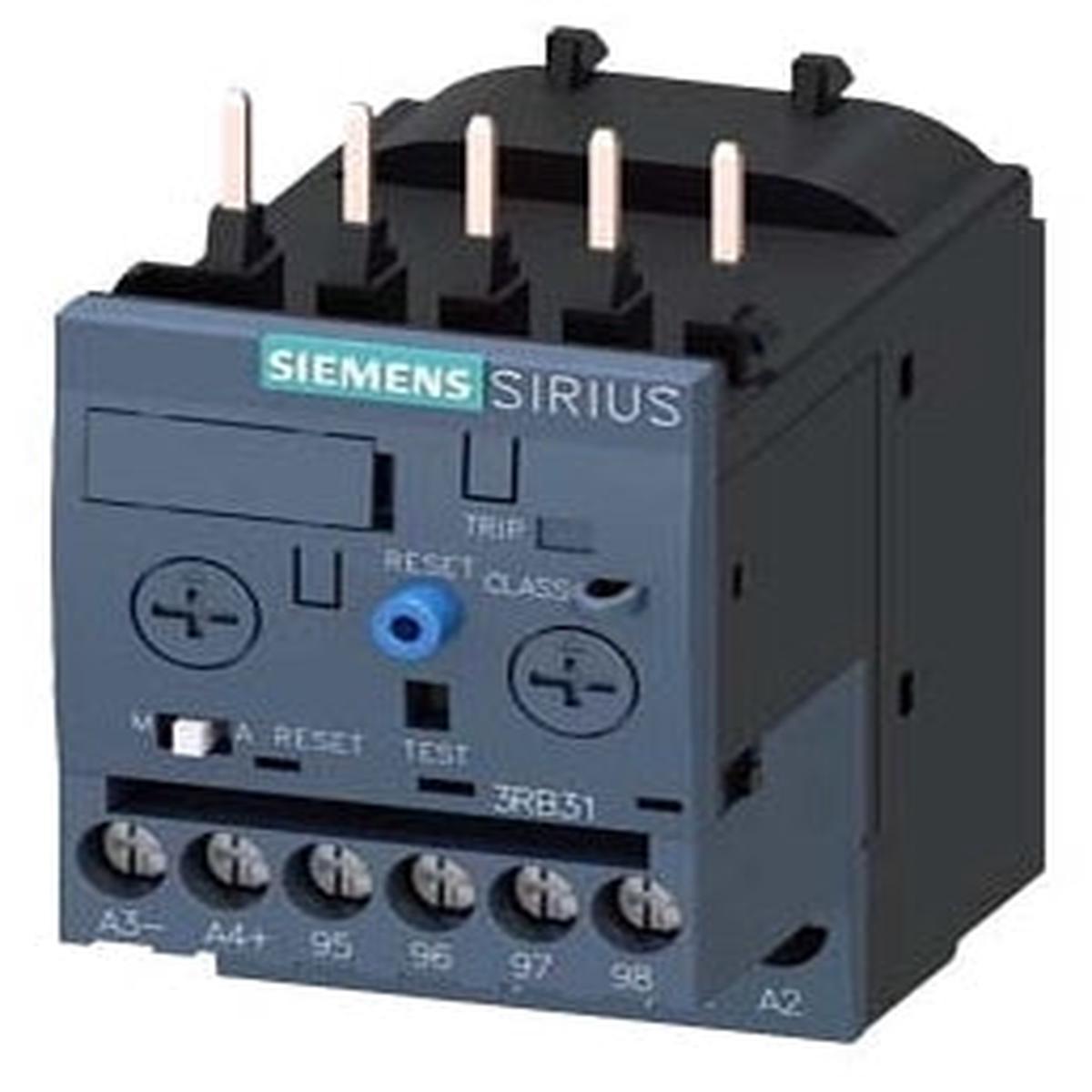 3RB31134PB0 – Siemens SIRIUS Overload Relay 1-4A 690VAC 3-Pole S00 Frame Class 5-30 Motor Protection