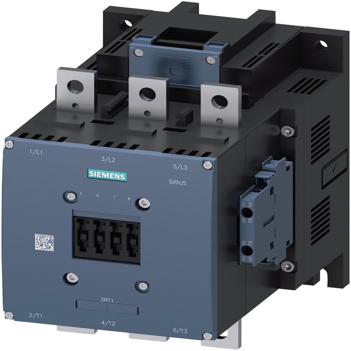 3RT1476-6AS36 – Siemens 690A 690V 3-Pole Power Contactor S12 Frame 500-550V AC/DC Coil
