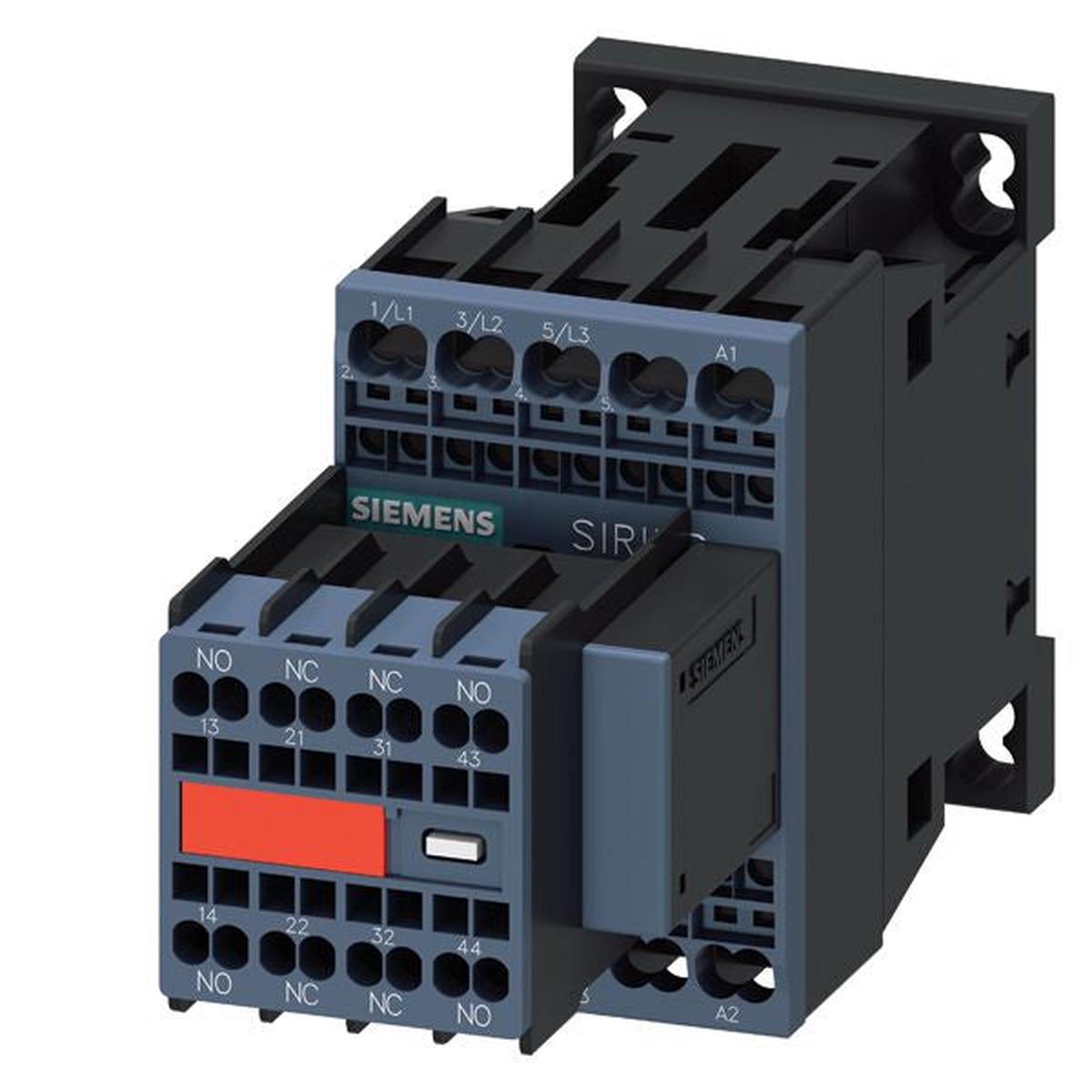 3RT2017-2CK64-3MA0 – Siemens SIRIUS 3RT2 Contactor 12A 120VAC 3-Pole