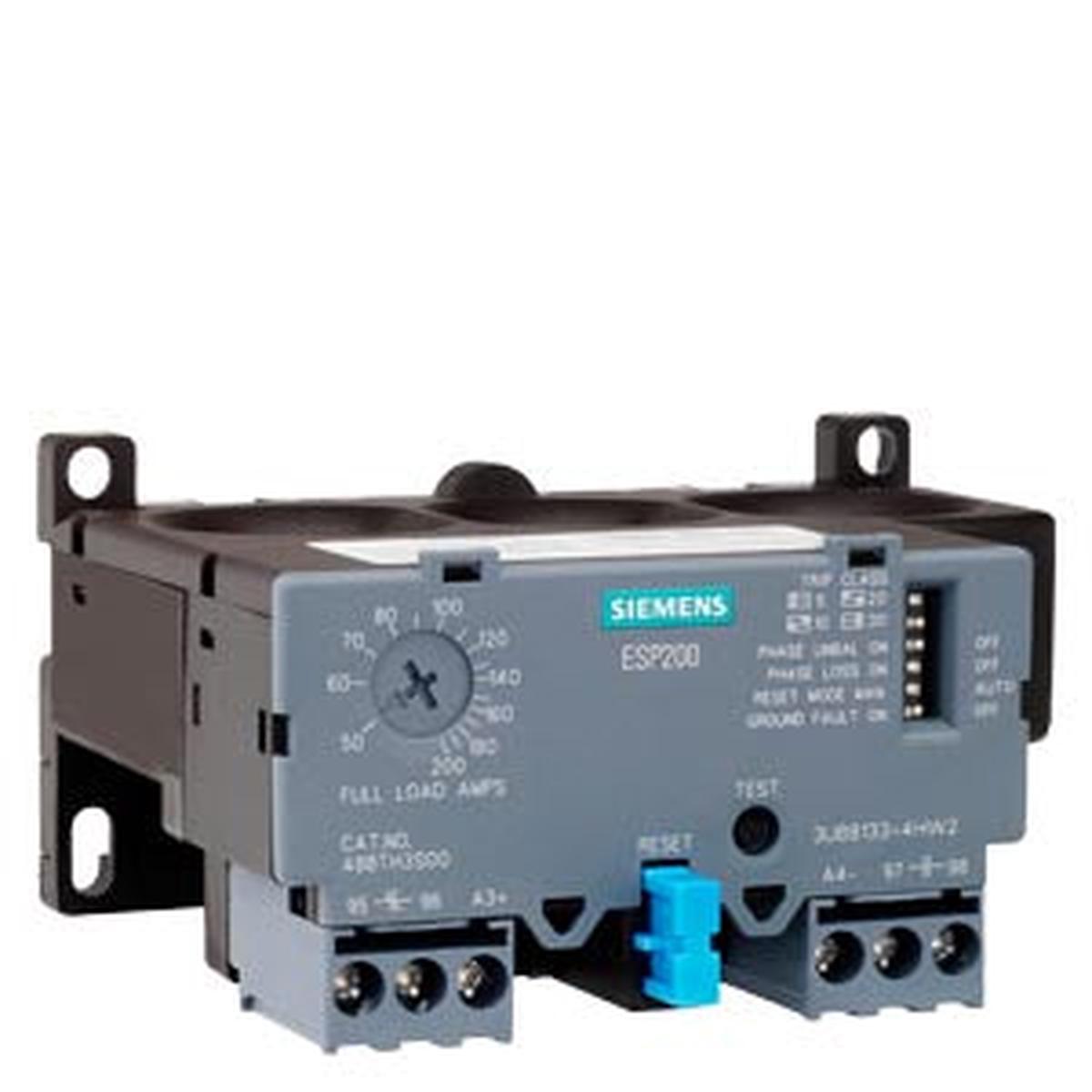 3UB81334GW2 – Siemens 25-100 Amp 3-Pole Solid State Overload Relay ESP200 Frame B DIN Rail Mount