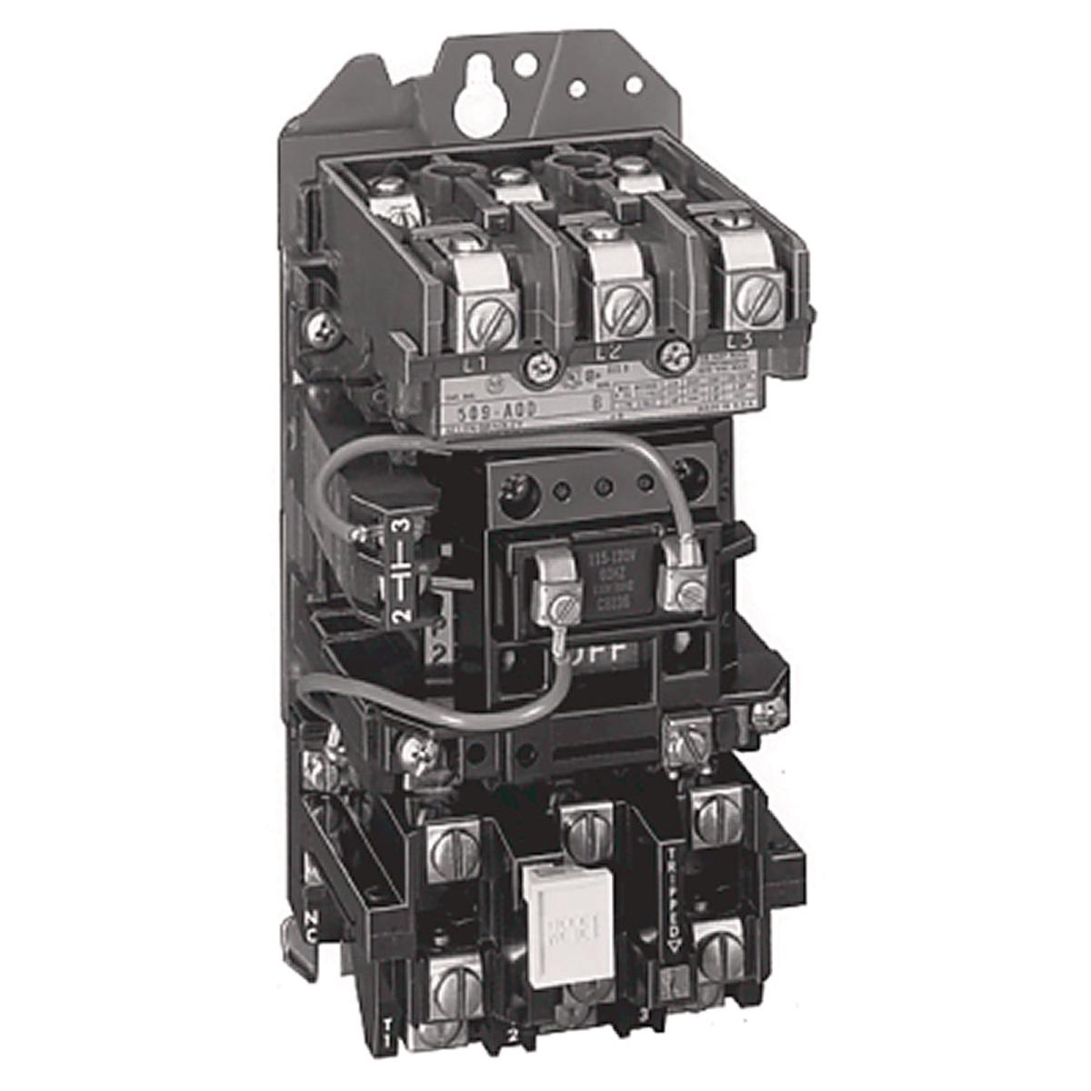 509-TOD-A2A – Allen-Bradley 9A 600V 3-Phase NEMA Size 00 Full Voltage Non-Reversing Motor Starter