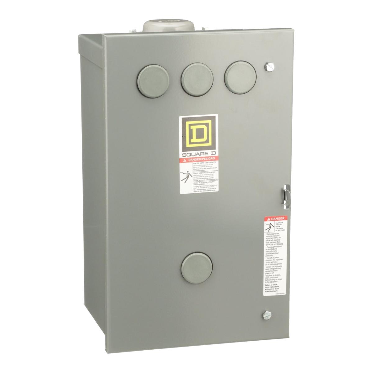 8903LH20V02 – Square D 30A 600V 2-Pole Motor Control Contactor with 110/120VAC Coil NEMA 3R