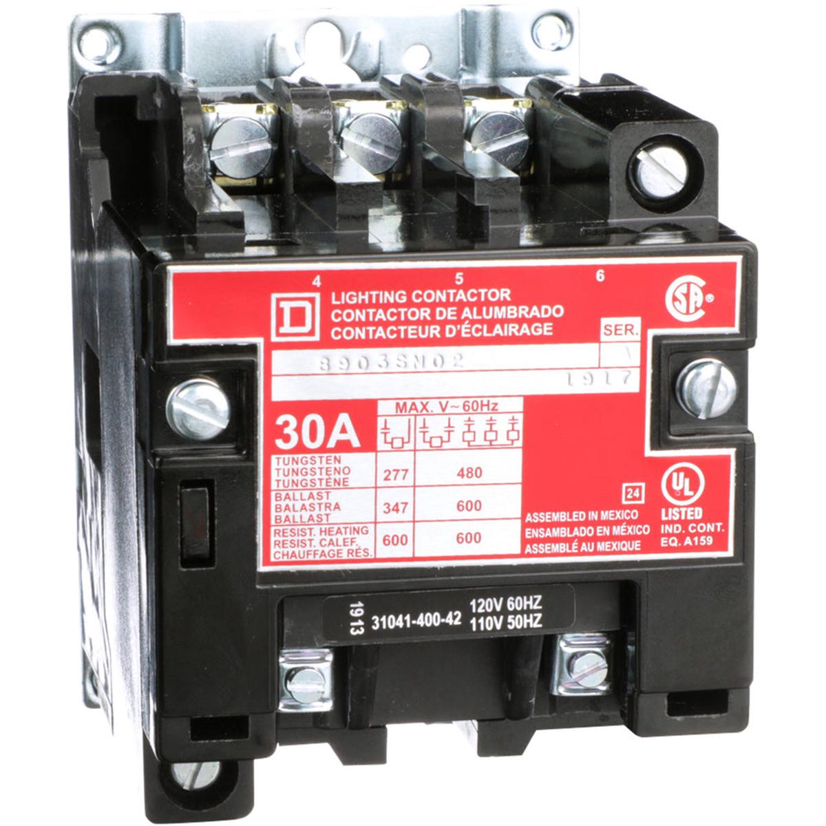 8903SMO2V02 – Schneider Electric (Square D) Class 8903 Lighting Contactor