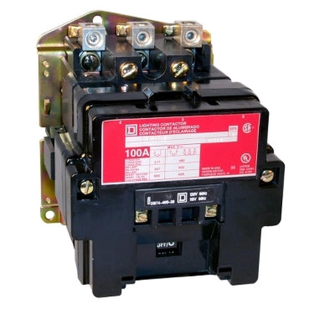 8903SXO14V04 – Square D 300A 3-Pole Mechanically Held Lighting Contactor 277V 60Hz