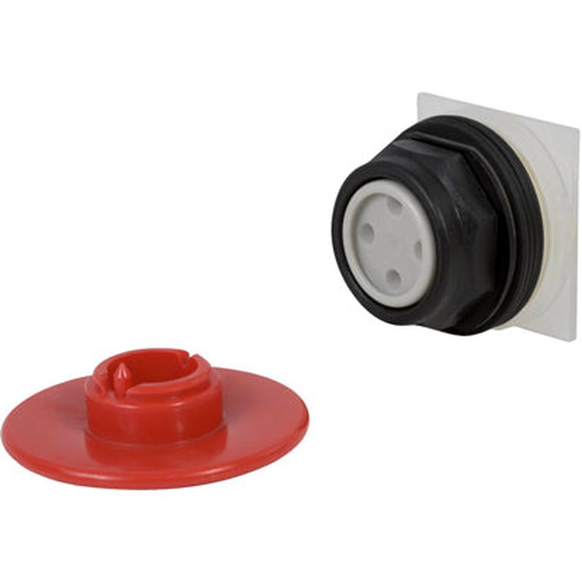 9001SKR5R – Schneider Electric 30mm Red Mushroom Push Button Head, Momentary, Plastic Bezel, Panel Mount
