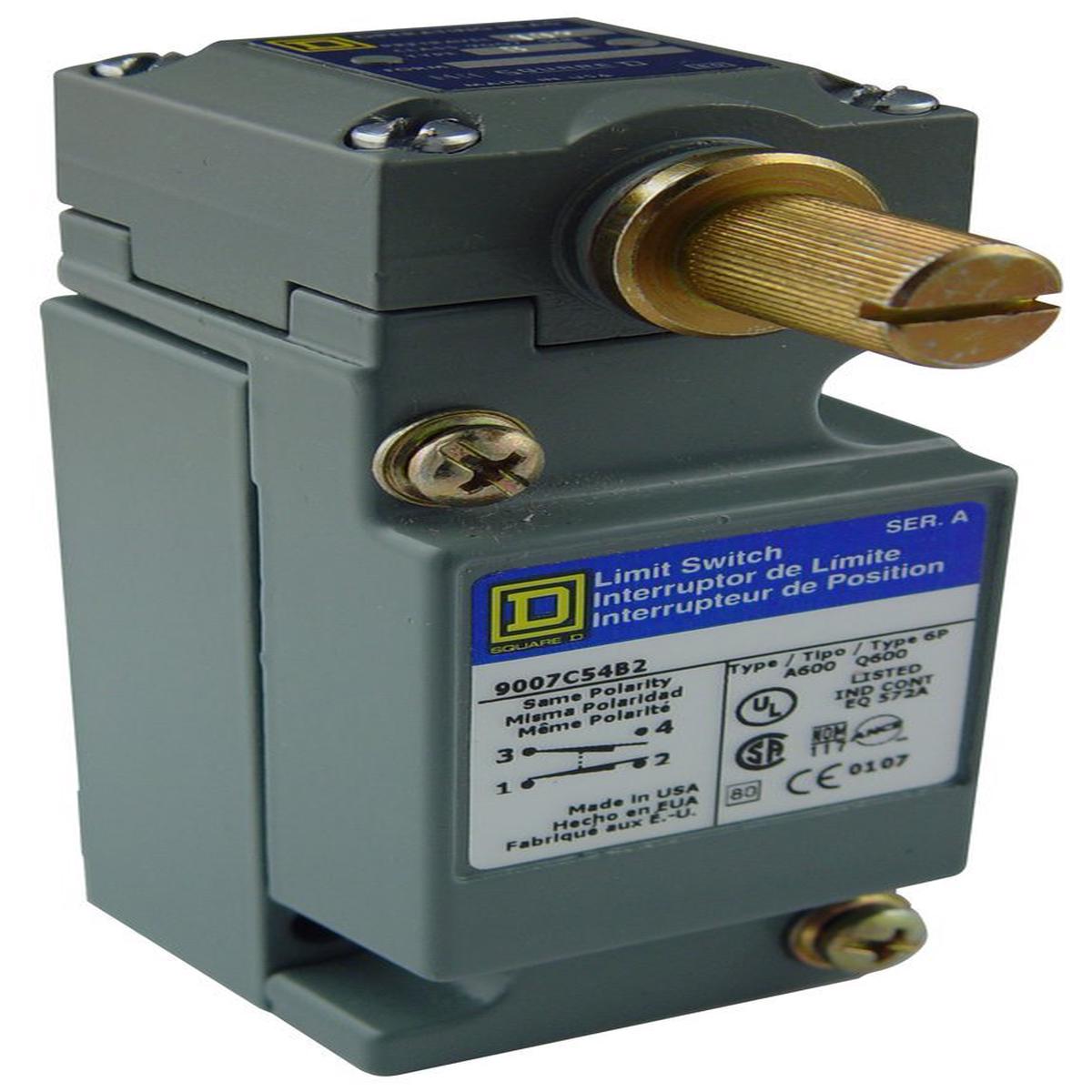 9007C54B – Telemecanique 10A 600V Limit Switch 9007 Series Heavy Duty Zinc Alloy