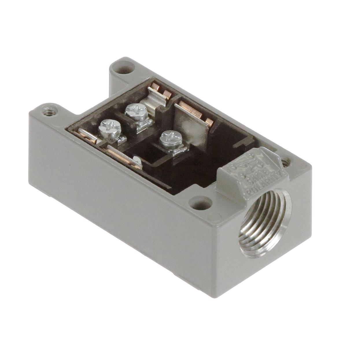 9007CT54 – Square D | Schneider Electric Heavy Duty Limit Switch Base, 1 Pole, NEMA 1/2/4/6/6P/12/13, Front/Rear Mount, Screw Clamp Terminals, 0-185F