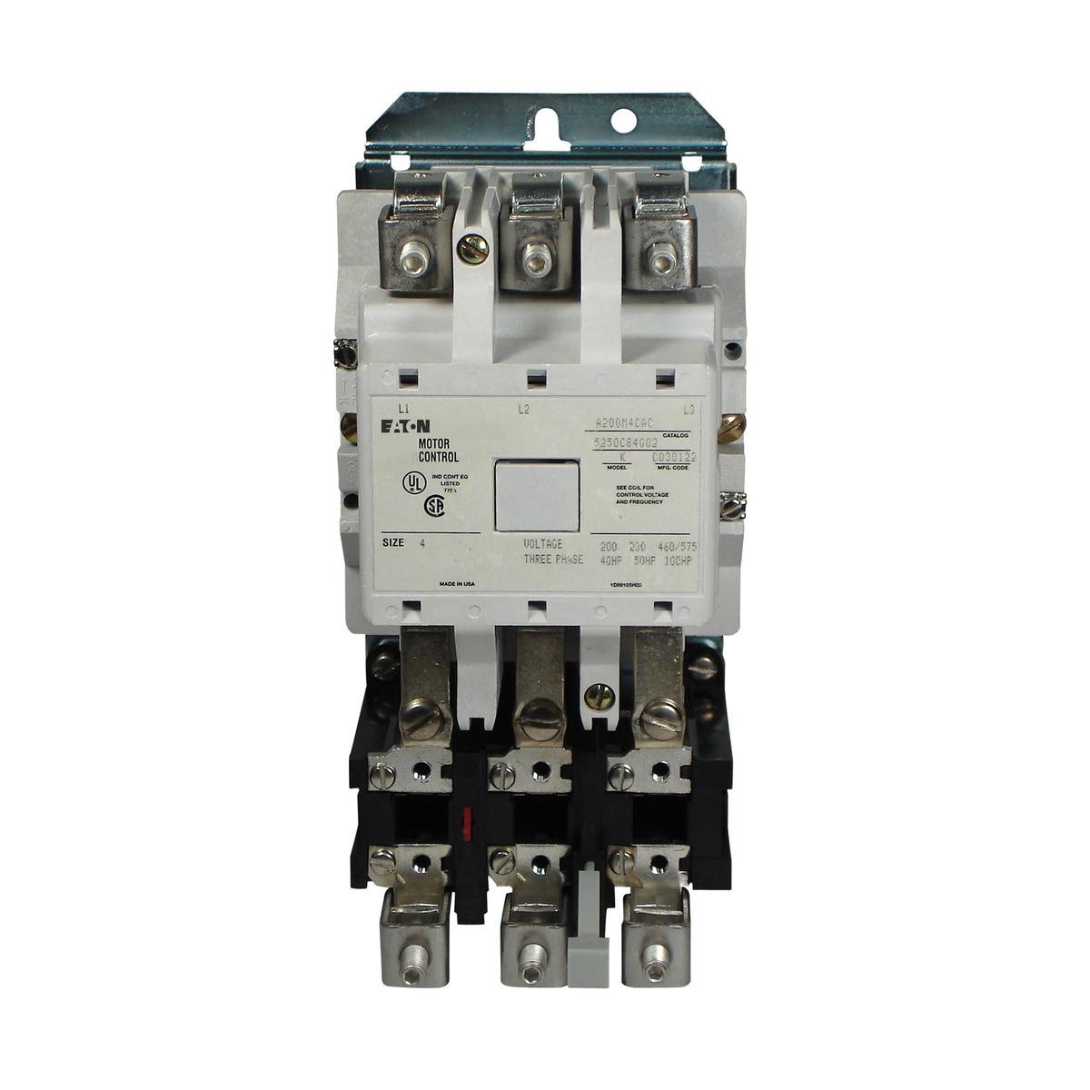 A200M6CX – Cutler Hammer 540A 480V 3-Pole NEMA Size 6 Non-Reversing Motor Control Starter