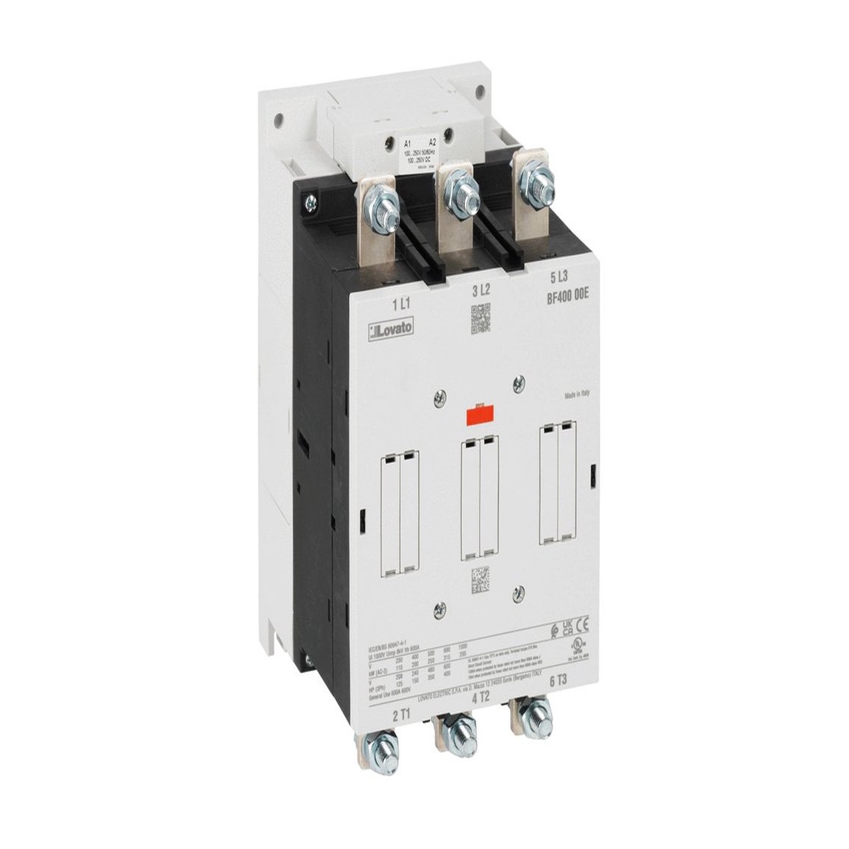 Lovato BF Series: 3 Pole Contactor, IEC – BF40000E400