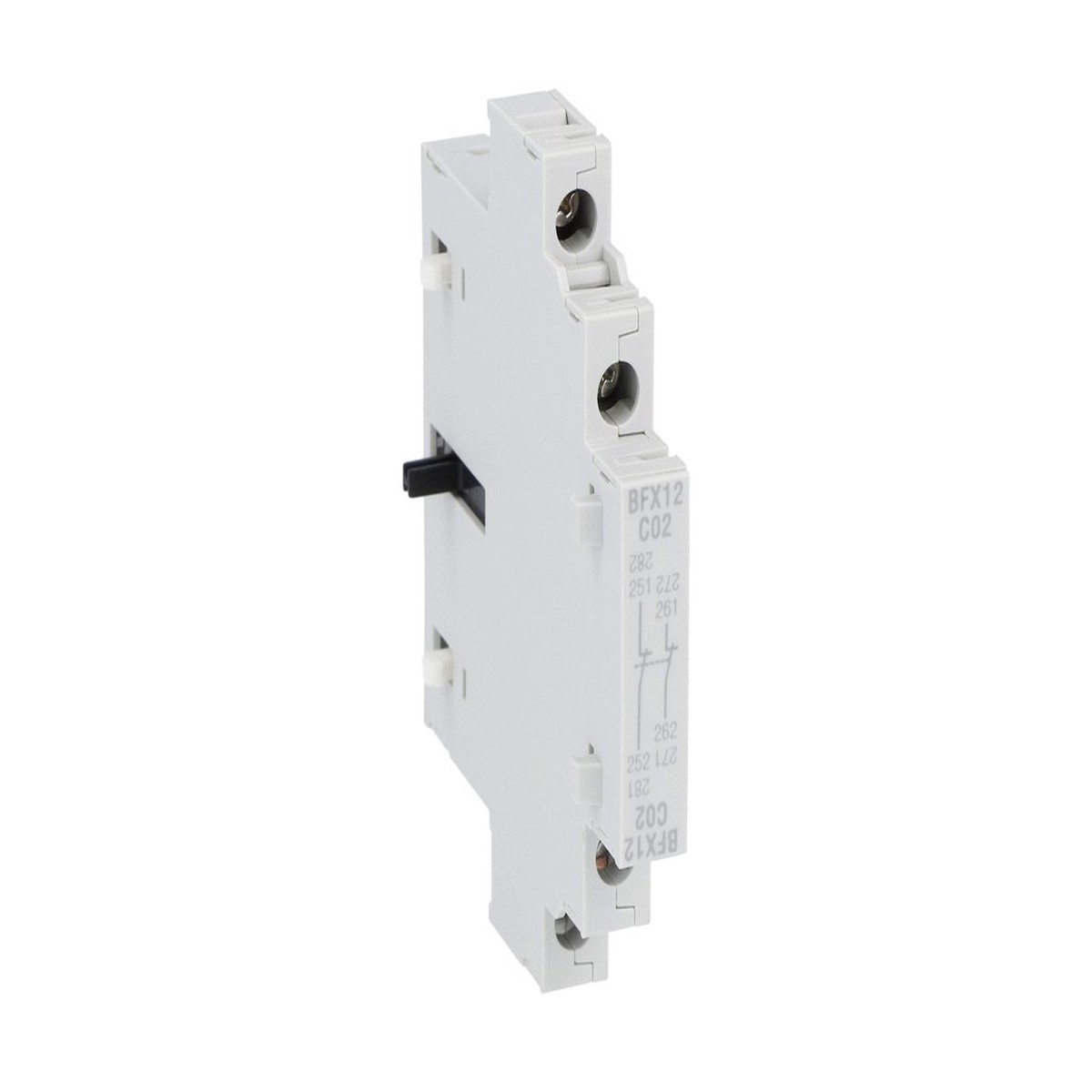 Lovato BF Series: Auxiliary Contact for side mounting – BFX12C11