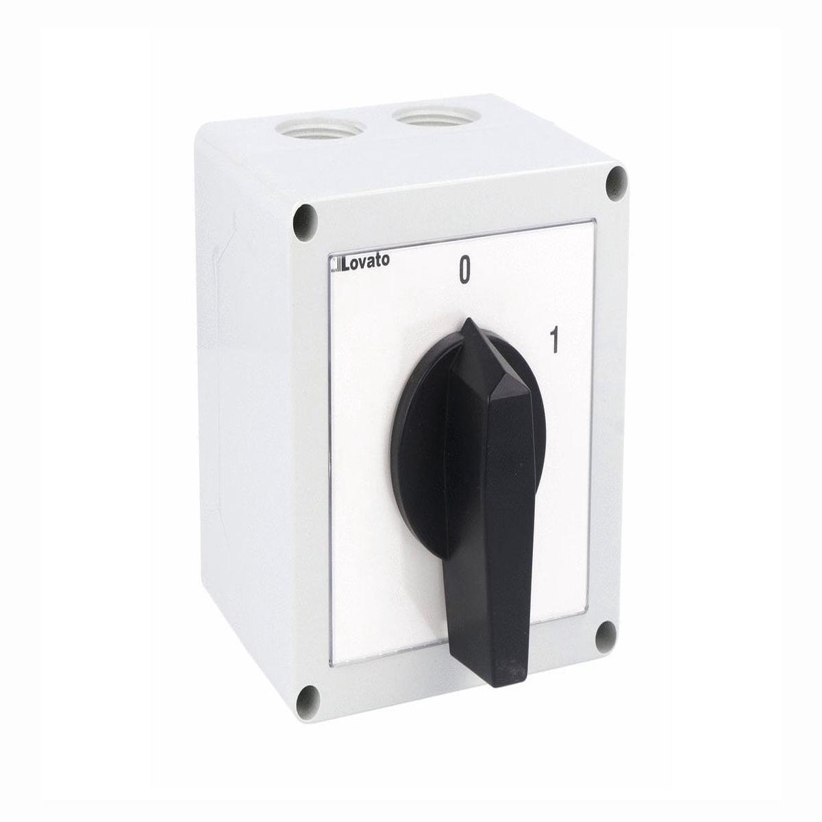 Lovato Electric: Enclosed rotary cam switch 7GN series, ON-OFF switch 3 poles 25A – 7GN2510P