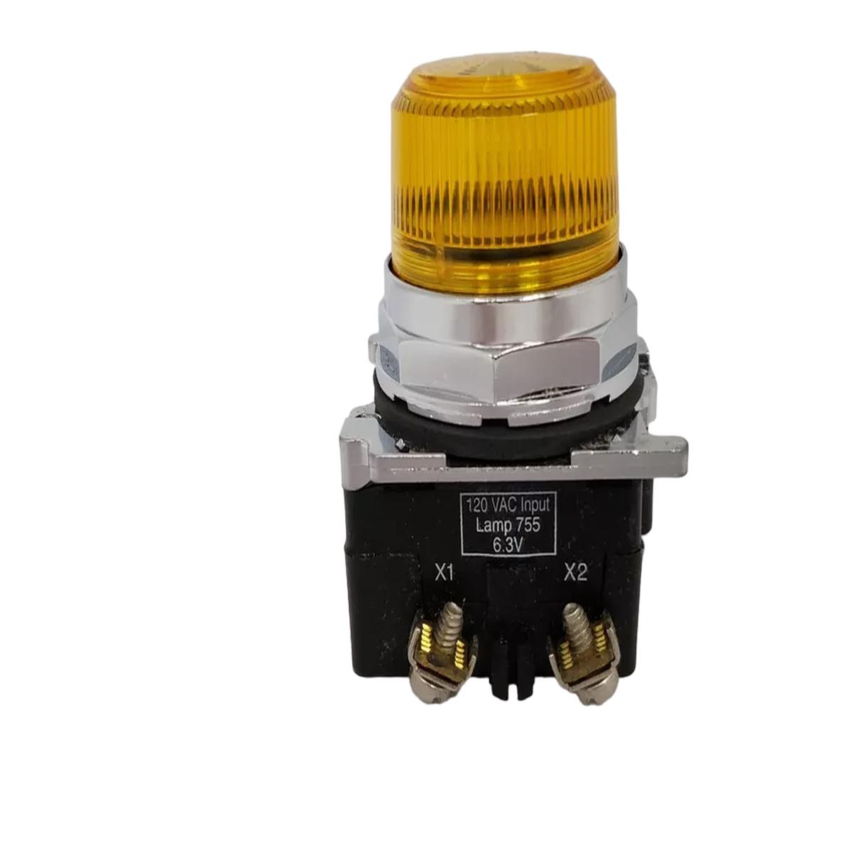 10250T34Y – Cutler Hammer 10250T Series 30mm Heavy-Duty Watertight/Oiltight Pilot Light, Yellow Lens, 120V, NEMA 3/3R/4/4X/12/13, UL Listed, CSA Certified