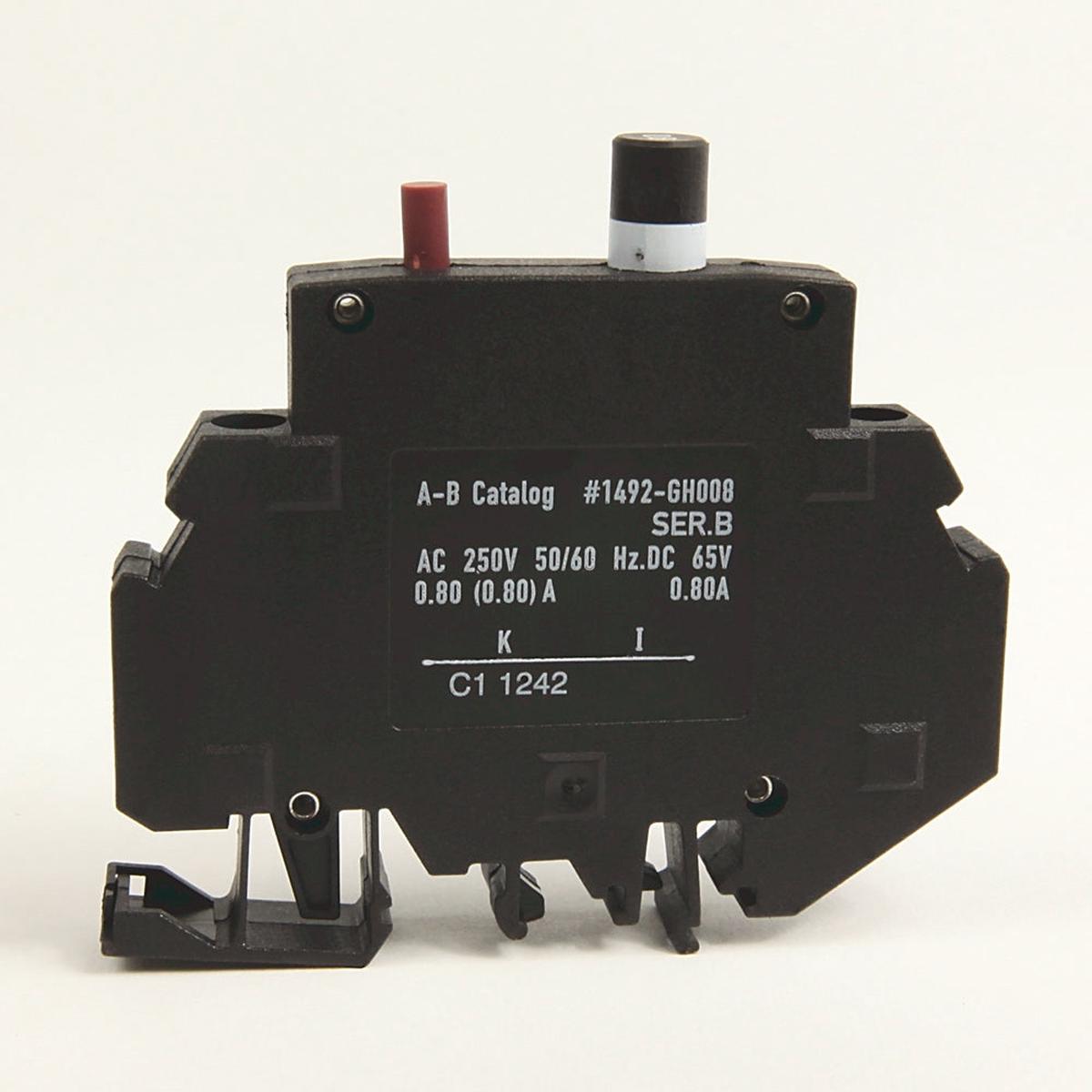 1492GH070 – Allen-Bradley 7 Amp 1 Pole Miniature Circuit Breaker 250VAC 65VDC Thermal Magnetic