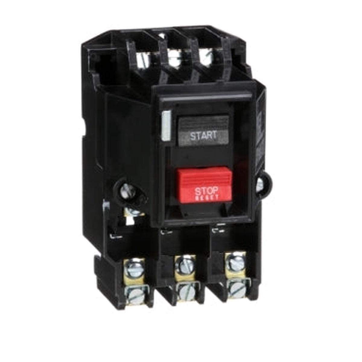 2510MCO3 – Square D 3 Pole 27A 600VAC Manual Motor Starter, 2510 Series, Push Button, Pressure Wire Clamp, NEMA