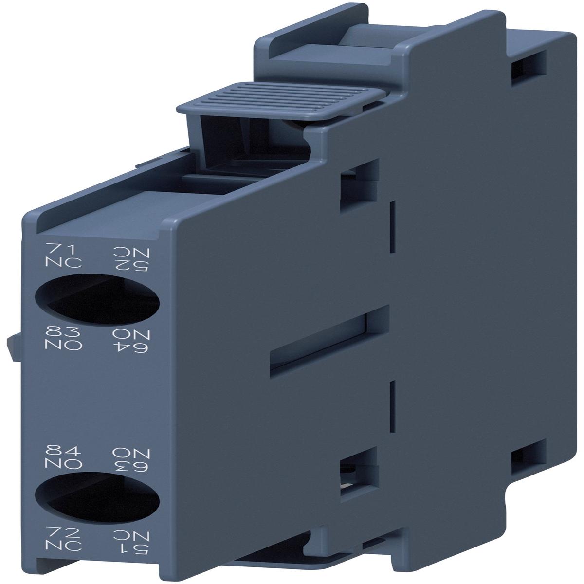 3RH1921-1EA11 – Siemens 6A 230V 2-Pole Auxiliary Switch Block, 1NO+1NC, Screw Terminal, S0-S12