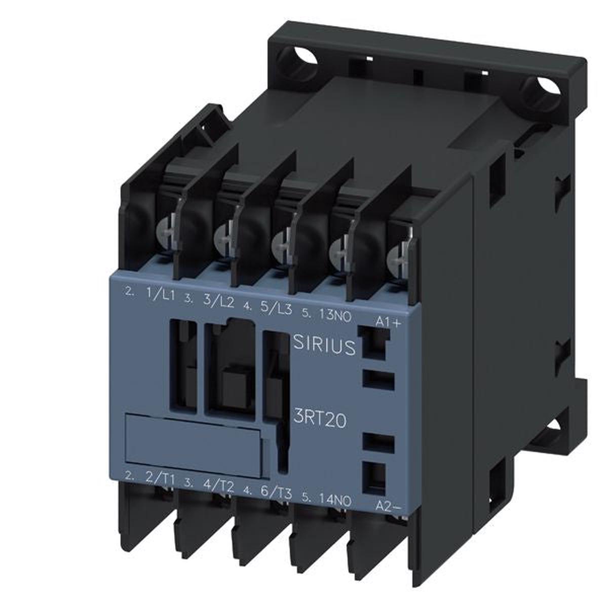 3RT2017-4BB41 – Siemens 12A 3-Pole Motor Contactor 5.5 kW 400V 24V DC Coil Size S00