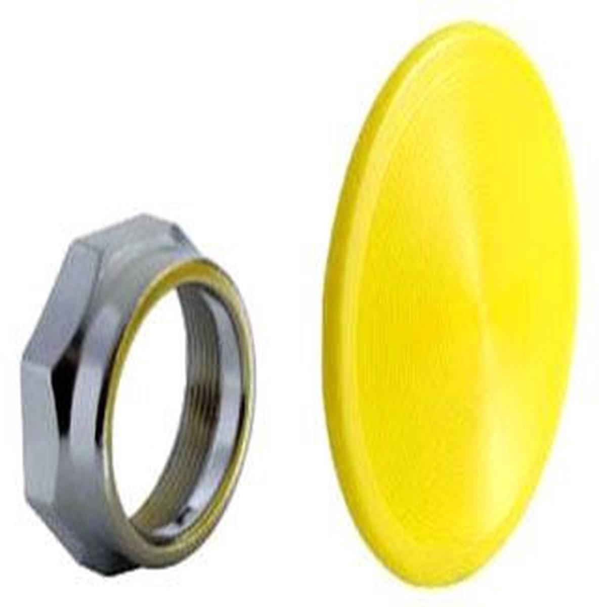 9001K17Y – Square D 30mm Yellow Mushroom Push Button Knob, T-K Style, NEMA 1/2/3/3R/4/12/13