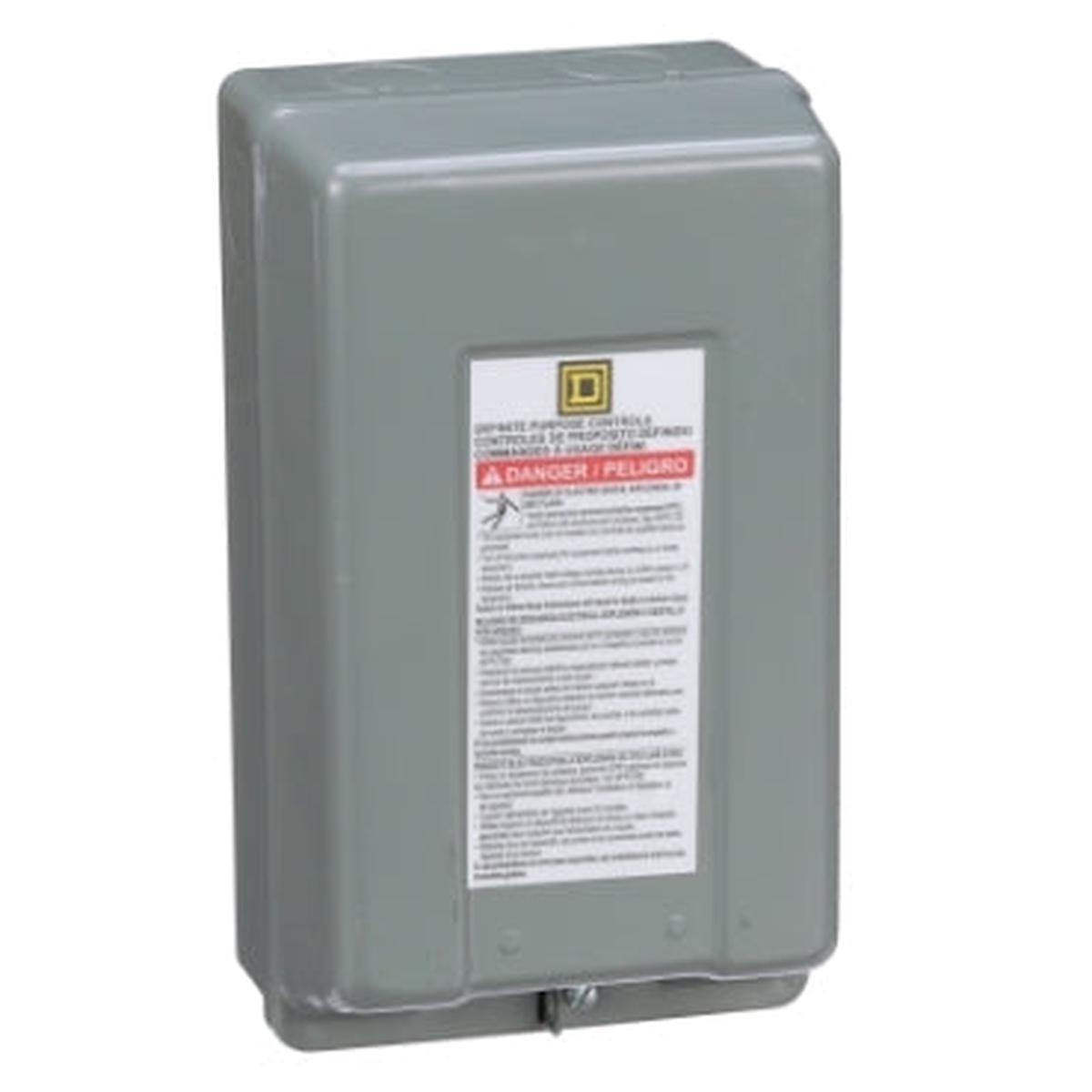 9991DPG1 – Square D Definite Purpose Contactor Enclosure NEMA 1 for 20A to 40A 2 and 3 Pole Contactors