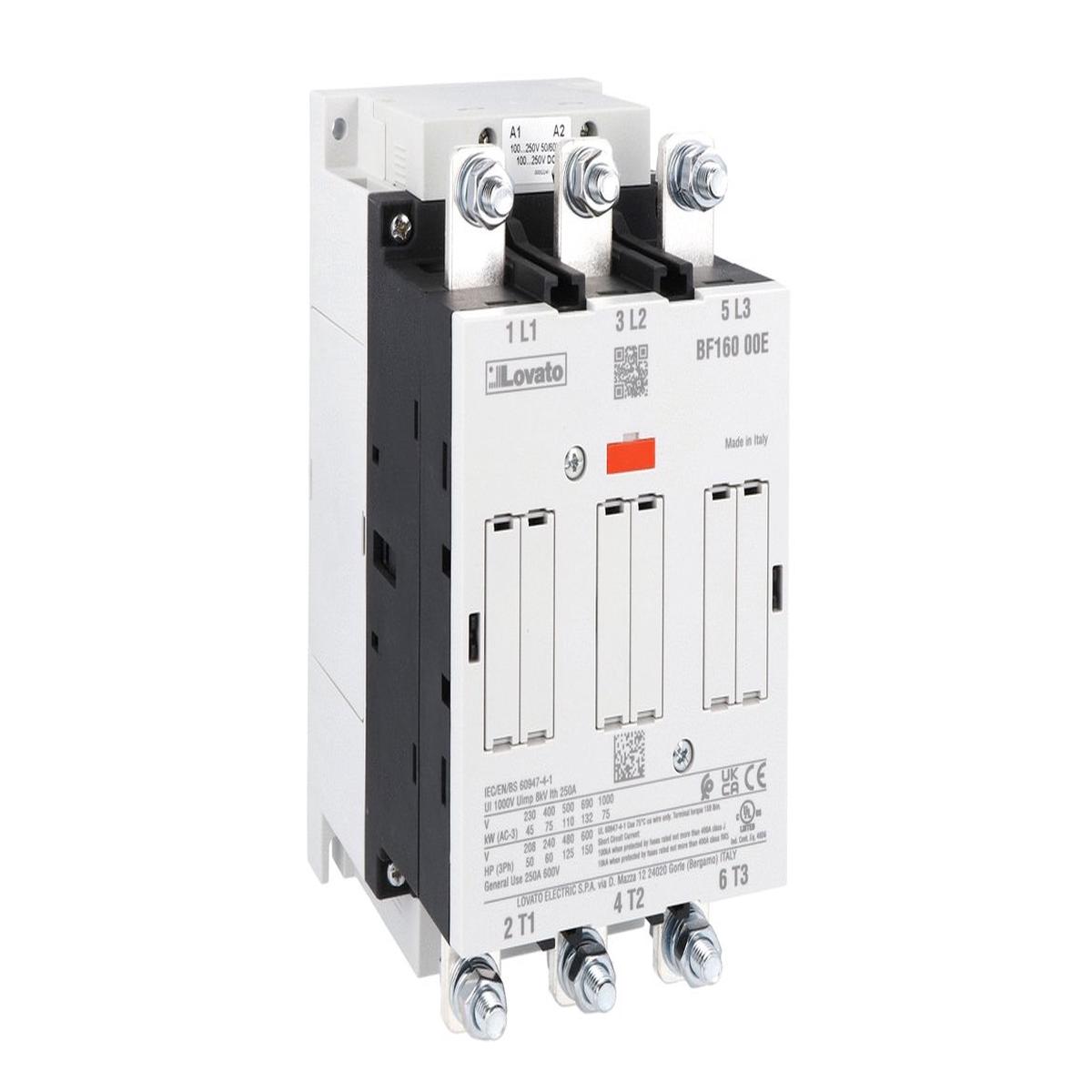 Lovato BF Series: 3 Pole Contactor, IEC – BF16000E400