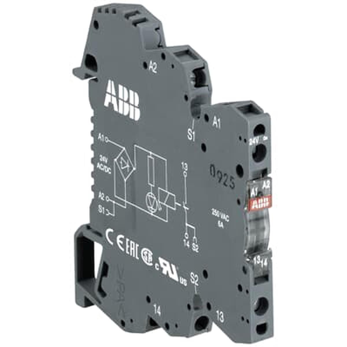 1SNA645005R0700 – ABB 6A 24VAC/DC Interface Relay SPDT DIN Rail Mount
