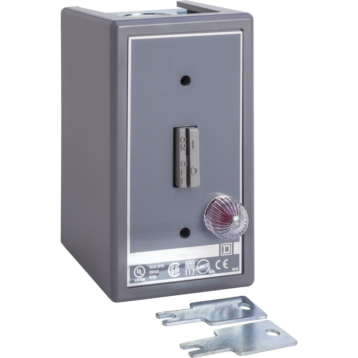 2510-FG-4 – Square D 2-Pole 16A FHP Manual Motor Starter NEMA 1 Key Operated
