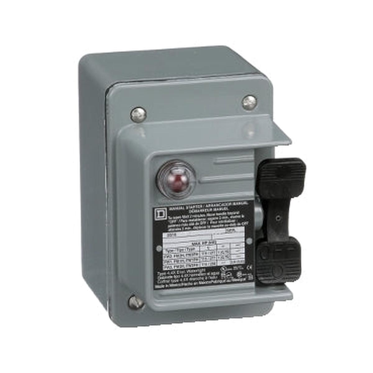 2510FW1PH – Schneider Electric 16A 1 Pole Manual Motor Starter 1 HP 277 VAC NEMA 4 Enclosure
