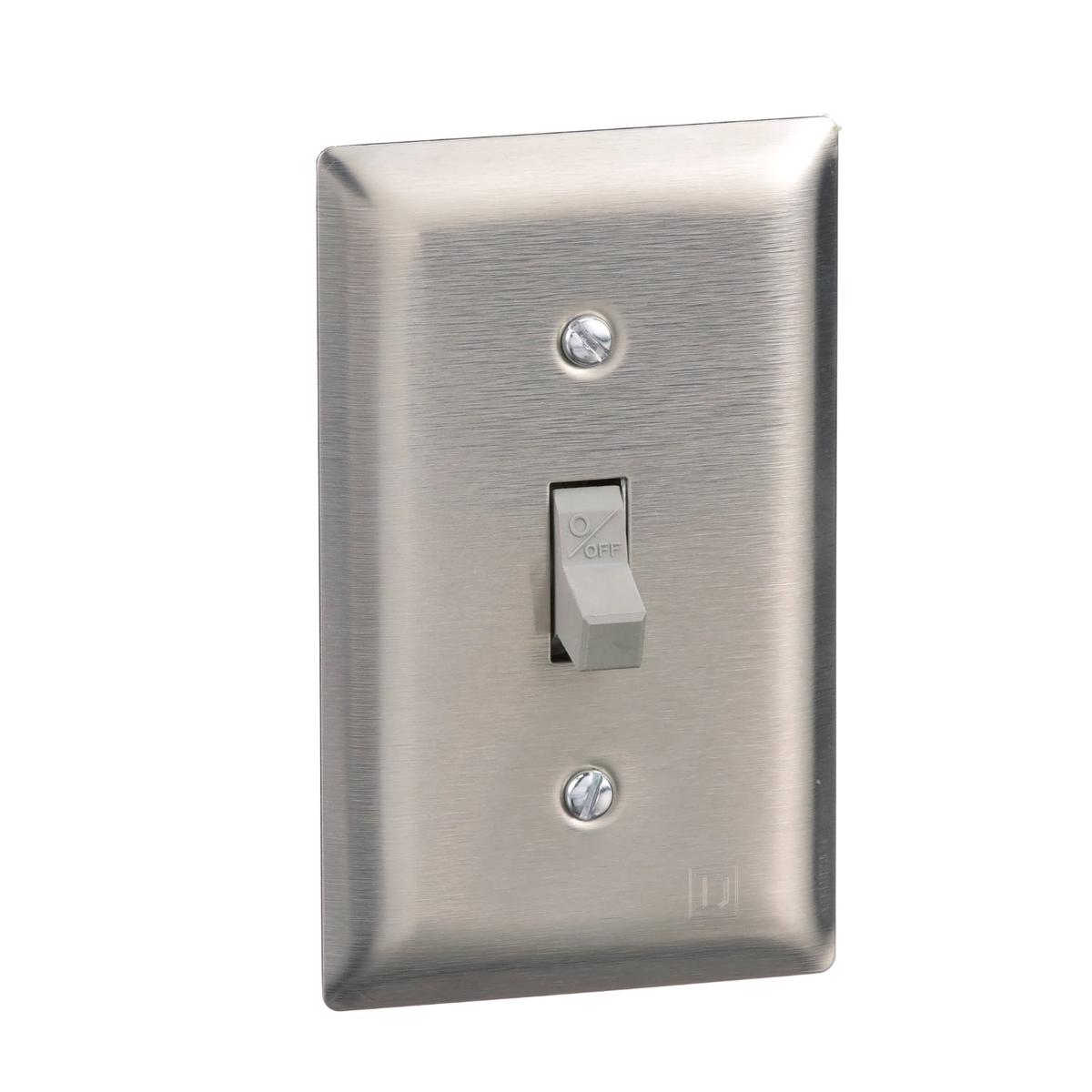 2510KS2 – Square D 30A 600V 3-Pole Manual Motor Switch, 2510 Frame, Stainless Steel Flush Plate