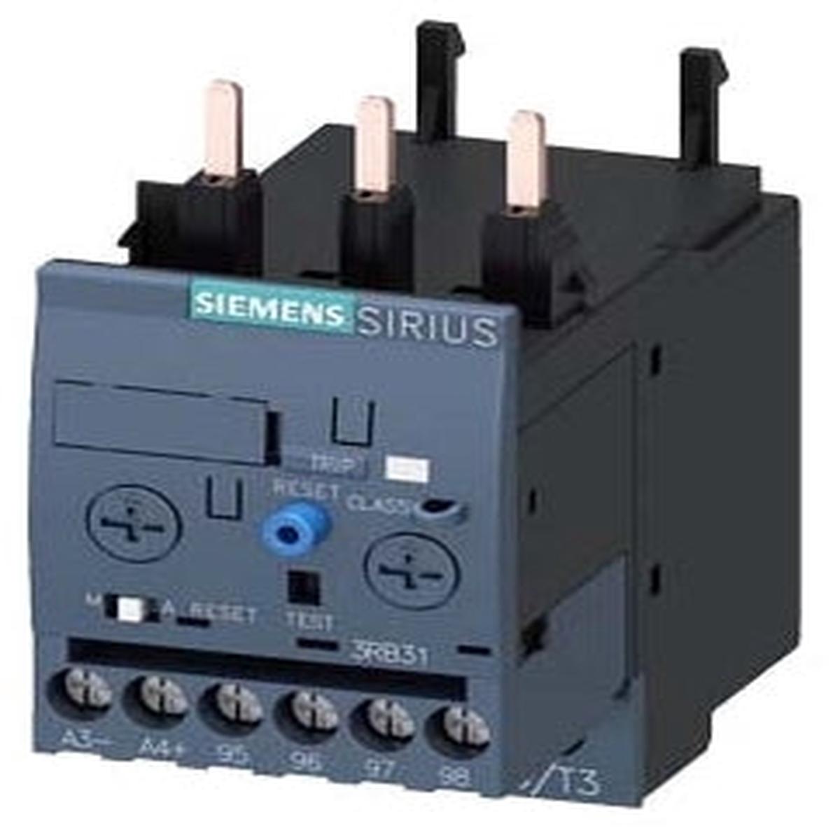 3RB31234PB0 – Siemens 3-Pole 1-4A Electronic Overload Relay Size S0 690VAC Panel Mount