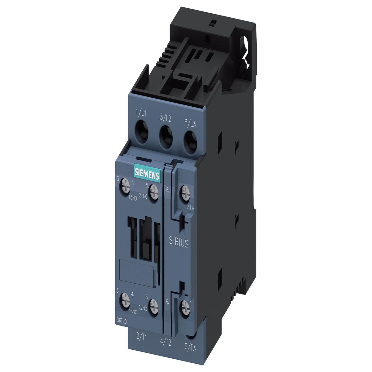 3RT2026-1BB44 – Siemens SIRIUS 25A 24VDC 3-Pole Motor Power Contactor Size S0 2NO+2NC Screw Terminal