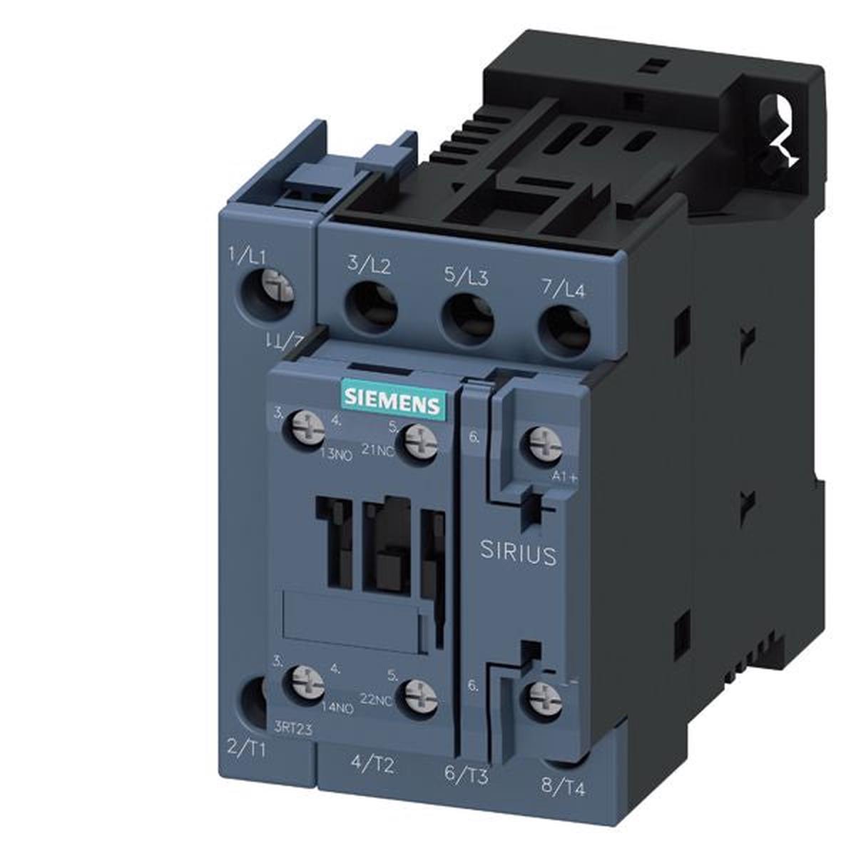3RT2325-1BF40 – Siemens 35A 400V 4-Pole S0 Frame AC-1 Contactor 110V DC Coil 1NO+1NC