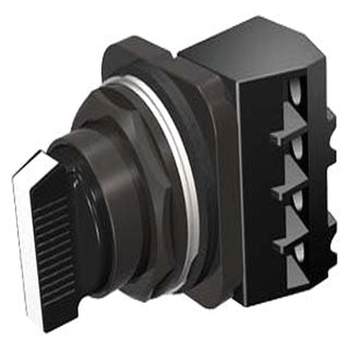 52SA2CABA1 – Siemens 30mm 3-Position Maintained Selector Switch, 1NO/1NC, 10A 600V AC