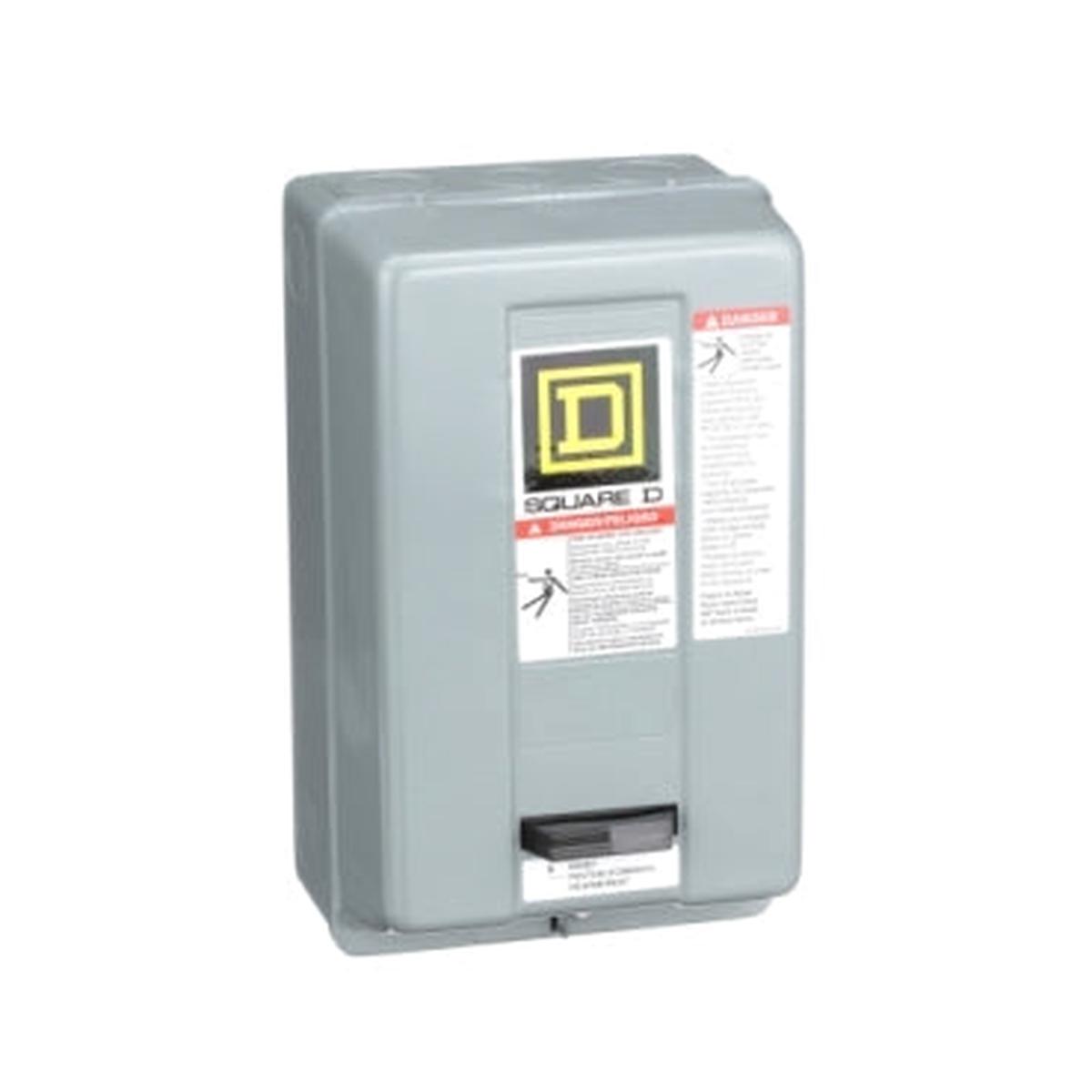 8536SCG3V08H30 – Square D NEMA Motor Starter 208VAC Coil 3 Pole Size 1 27A Non-Reversing NEMA 1