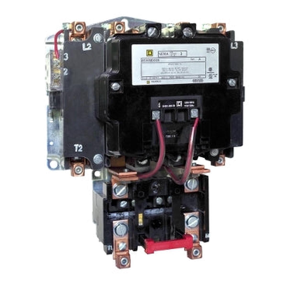8536SEO6V02 – Schneider Electric NEMA Motor Starter Type S 90A 600VAC 1-Phase 2-Pole Melting Alloy Coil Open Frame